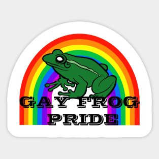 Gay Frog Pride Sticker